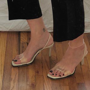 ZARA String Heeled Sandals
